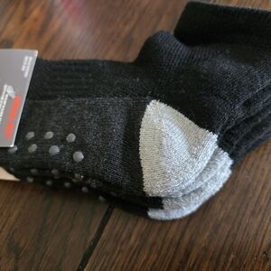 Joe Fresh Black and Gray Non-Slip Athletic Socks